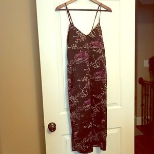 Flamingo Maxi Dress Melrose & Market Silky Black M